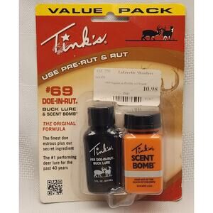 Tinks Doe-N-Rut‎ Buck Lure & Scent Bomb Original Formula Value Pack